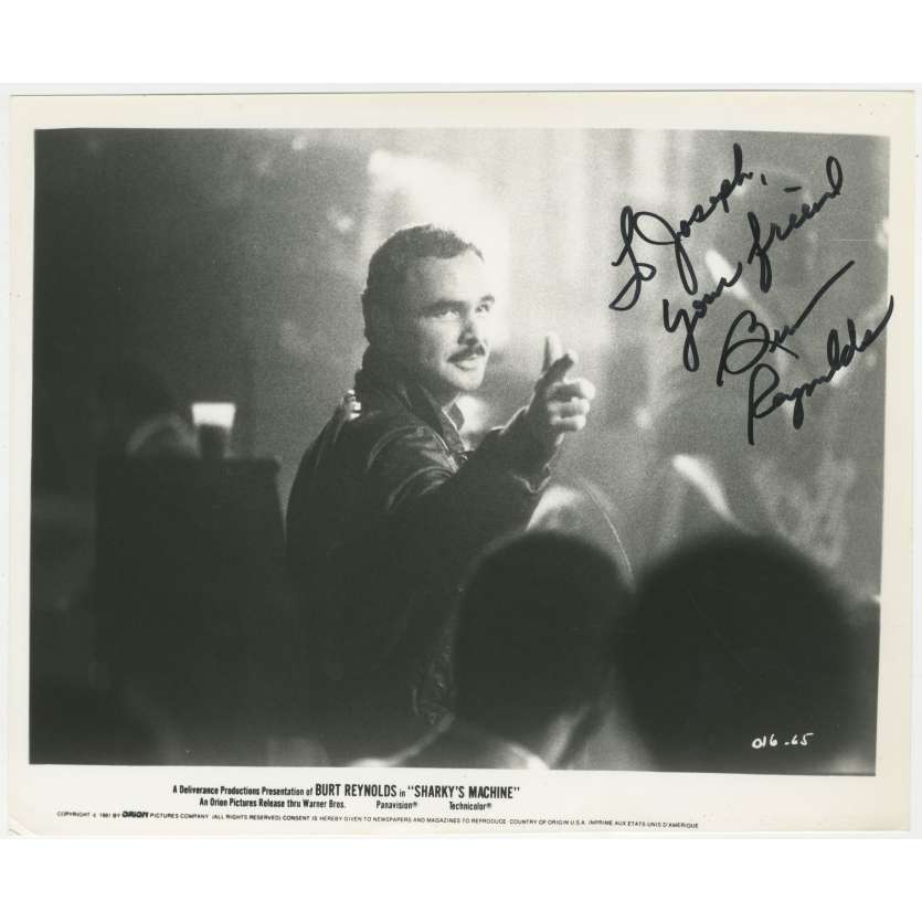 L'ANTI-GANG Photo signée- 20x25 cm. - 1981 - Rachel Ward, Burt Reynolds