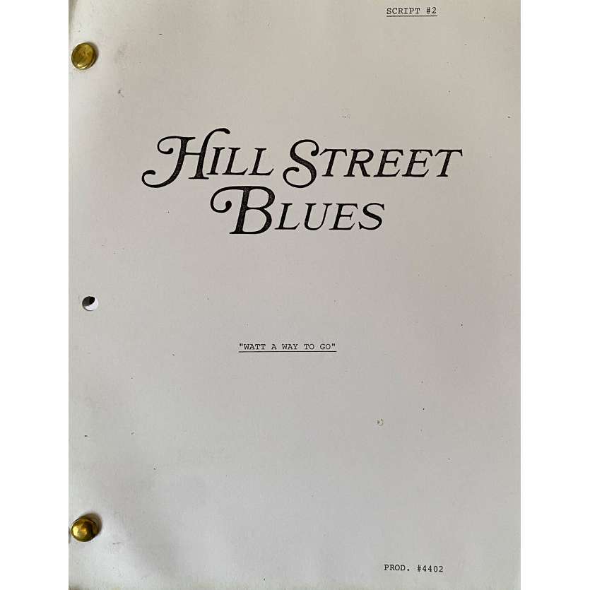HILL STREET BLUES Movie Script S05E02, 56p - 8x10 in. - 1981 - Steven Bochco, Daniel J. Travanti