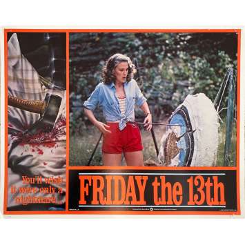 Friday THE 13TH Original Lobby Card Intl - 3 - 11x14 in. - 1980 - Sean S. Cunningham, Kevin Bacon