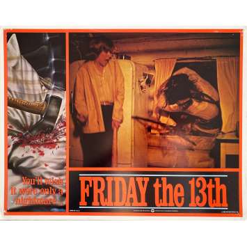 Friday THE 13TH Original Lobby Card Intl - 4 - 11x14 in. - 1980 - Sean S. Cunningham, Kevin Bacon
