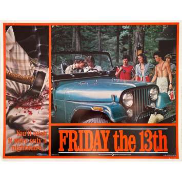 Friday THE 13TH Original Lobby Card Intl - 5 - 11x14 in. - 1980 - Sean S. Cunningham, Kevin Bacon