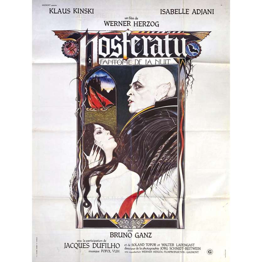 NOSFERATU Affiche de film- 120x160 cm. - 1979 - Klaus Kinski, Werner Herzog