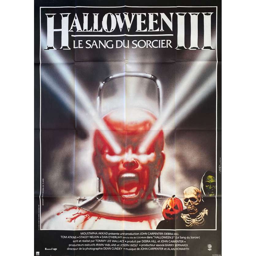 HALLOWEEN III SEASON OF THE WITCH French Movie Poster47x63 - 1982 - Tommy Lee Wallace, Tom Atkins