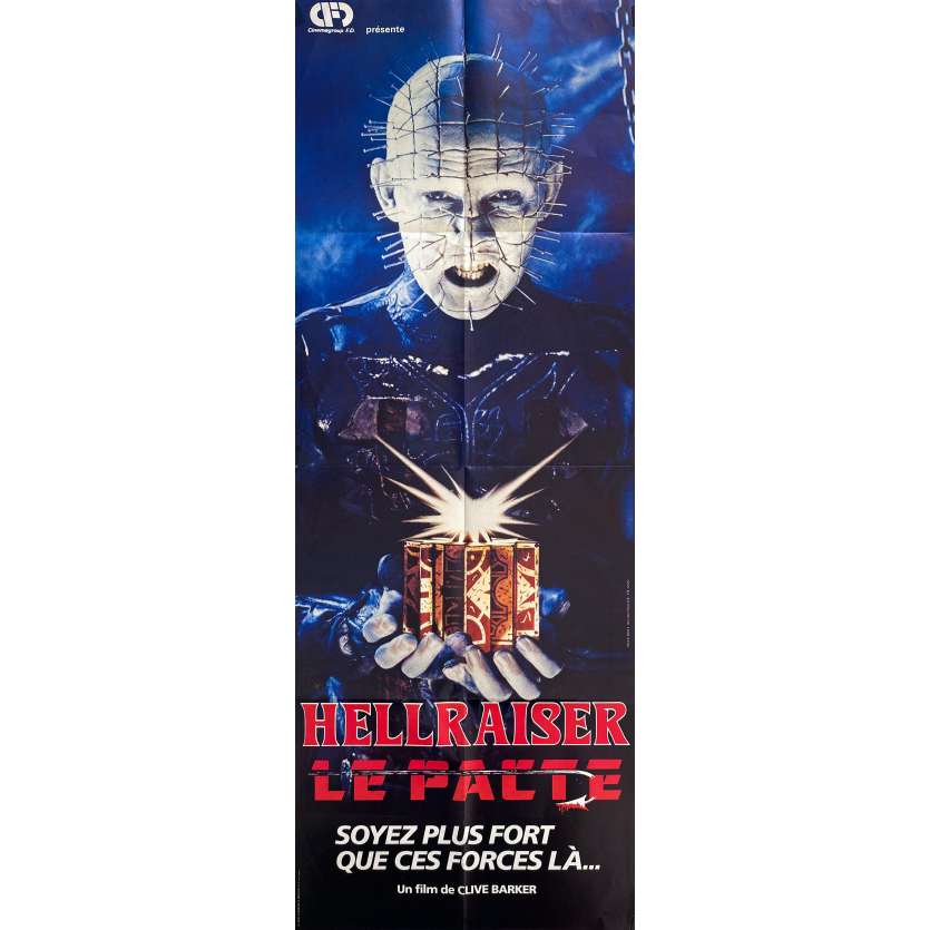 HELLRAISER Original Movie Poster- 23x63 in. - 1992 - Clive Barker, Doug Bradley