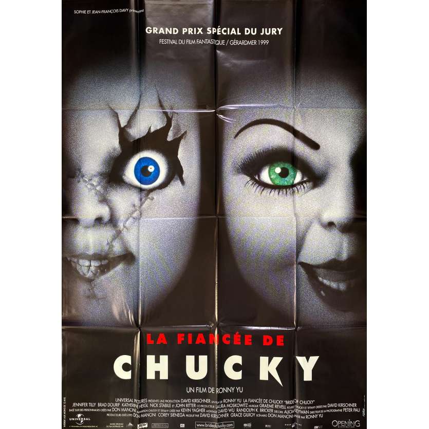 BRIDE OF CHUCKY Original Movie Poster- 47x63 in. - 1998 - Ronny Yu, Jennifer Tilly, Brad Dourif