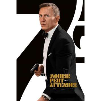 MOURIR PEUT ATTENDRE Affiche de cinéma 40x60 - 2021 - James Bond, Daniel Craig
