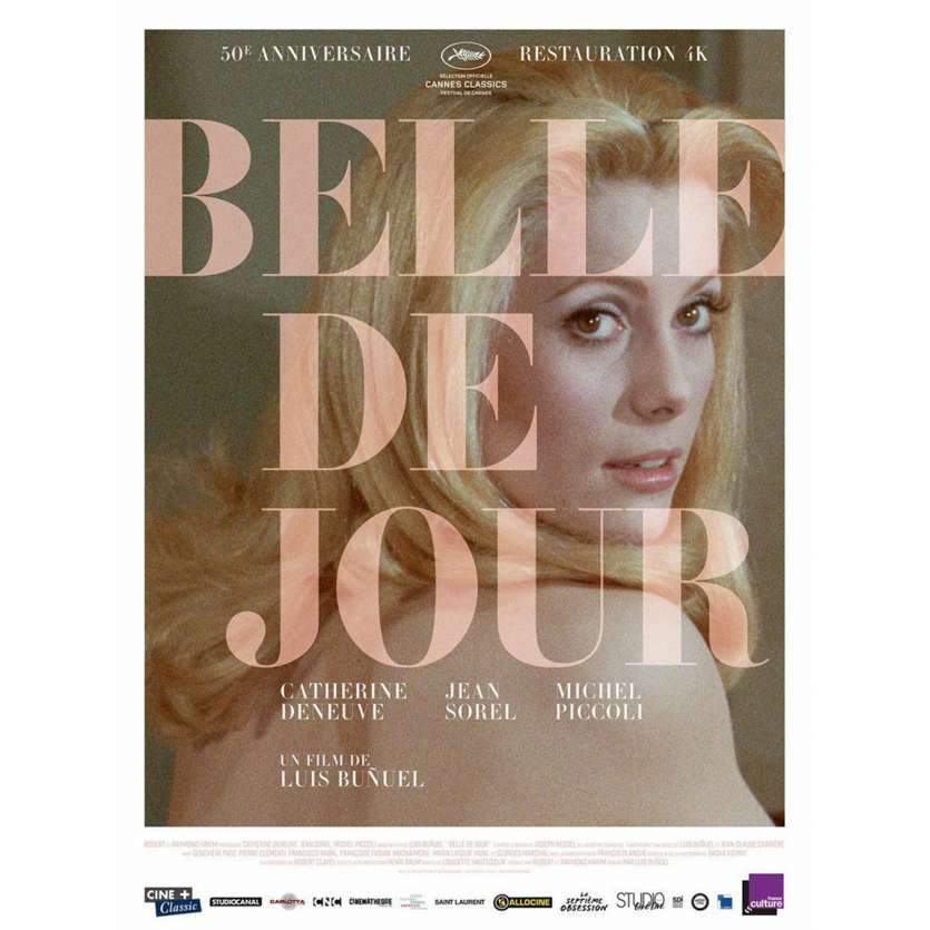 BELLE DE JOUR Original Movie Poster x6 - 15x21 in. - R2010 - Luis Bunuel, Catherine Deneuve