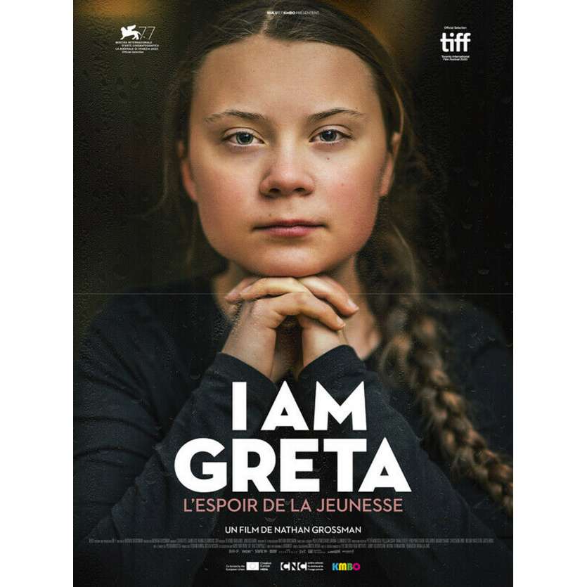 I AM GRETA Affiche de film- 40x54 cm. - 2021 - Greta Thunberg, Nathan Grossman