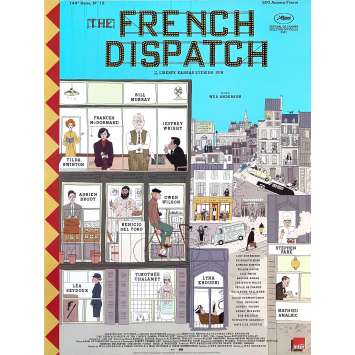 THE FRENCH DISPATCH Original Movie Poster- 15x21 in. - 2021 - Wes Anderson, Benicio Del Toro