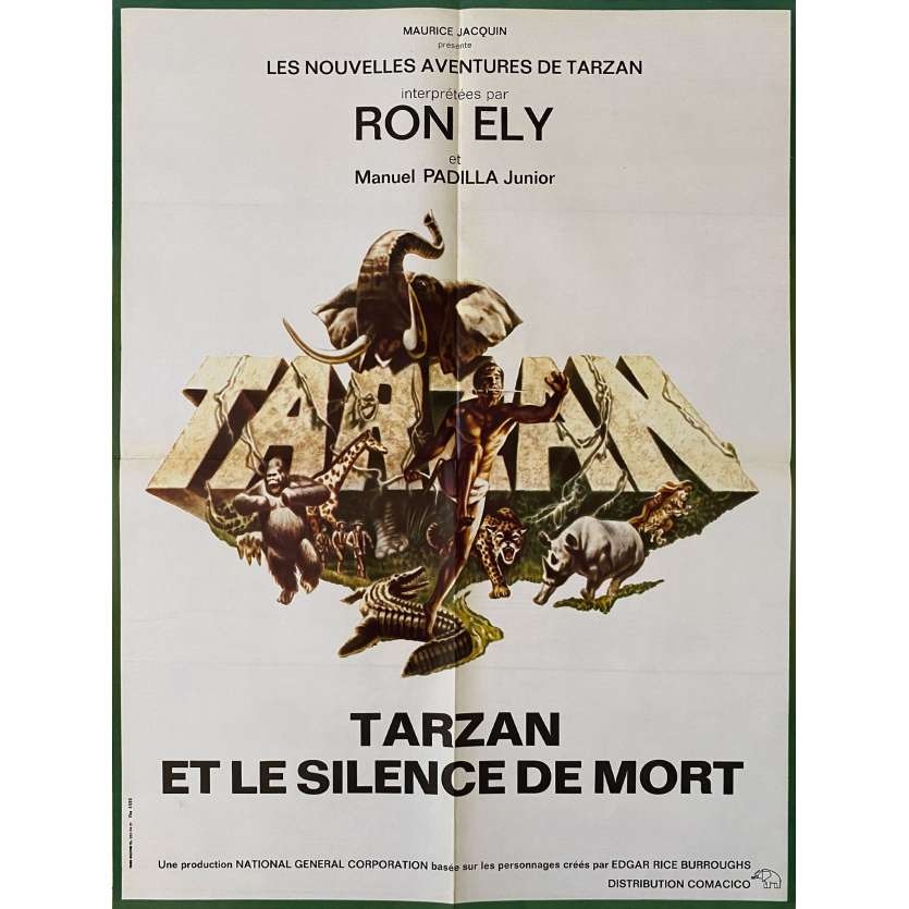 TARZAN ET LE SILENCE DE MORT Affiche de film- 60x80 cm. - 1970 - Ron Ely, Robert L. Friend