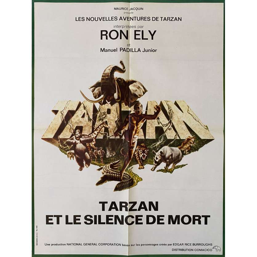 TARZAN'S DEADLY SILENCE Original Movie Poster- 23x32 in. - 1970 - Robert L. Friend, Ron Ely