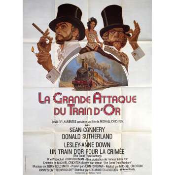 LA GRANDE ATTAQUE DU TRAIN D'OR Affiche de film- 120x160 cm. - 1979 - Sean Connery, Michael Crichton