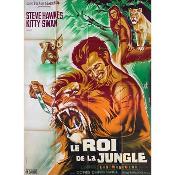 TARZAN IN THE GOLDEN GROTTO Original Movie Poster- 47x63 in. - 1969 - Manuel Caño, Steve Hawkes