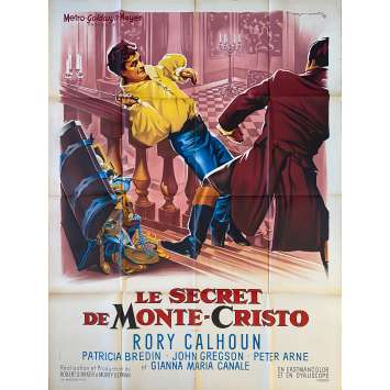 THE SECRET OF MONTE CRISTO Original Movie Poster- 47x63 in. - 1961 - Robert S. Baker, Rory Calhoun