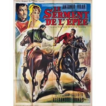 THE CORSICAN BROTHERS Original Movie Poster- 47x63 in. - 1955 - Leo Fleider, Héctor Armendáriz