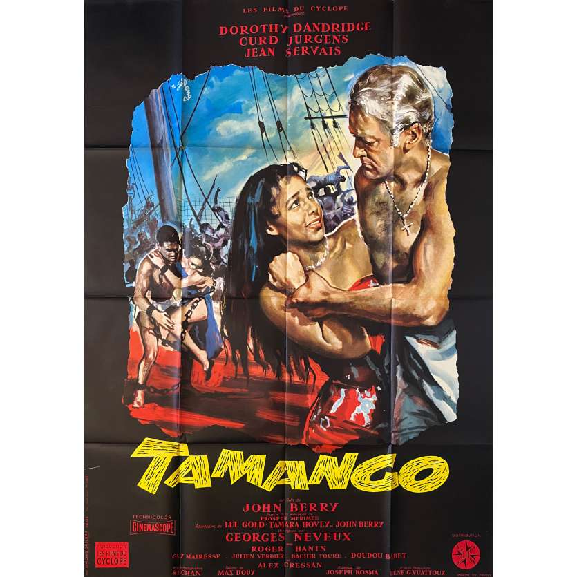 TAMANGO Affiche de film- 120x160 cm. - 1958 - Dorothy Dandridge, John Berry