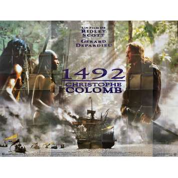 1492 CONQUEST OF PARADISE Original Movie Poster- 158x118 in. - 1992 - Ridley Scott, Gérard Depardieu