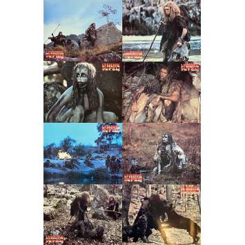QUEST FOR FIRE Original Lobby Cards x8 -Set C - 9x12 in. - 1981 - Jean-Jacques Annaud, Ron Perlman