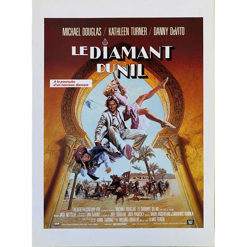 LE DIAMANT DU NIL Synopsis- 21x30 cm. - 1985 - Michael Douglas, Kathleen Turner, Lewis Teague