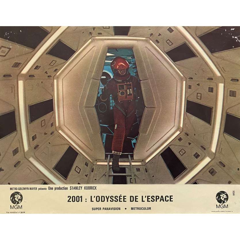 2001 A SPACE ODYSSEY Original Lobby Card N01, Set B - 9x12 in. - 1968 - Stanley Kubrick, Keir Dullea