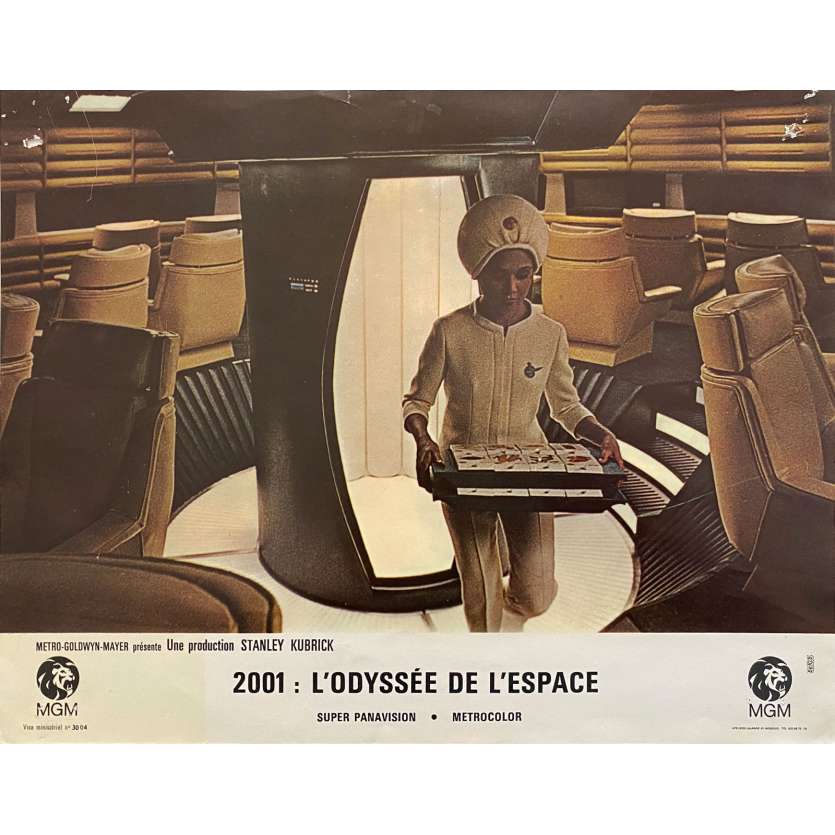 2001 A SPACE ODYSSEY Original Lobby Card N01, Set B - 9x12 in. - 1968 - Stanley Kubrick, Keir Dullea