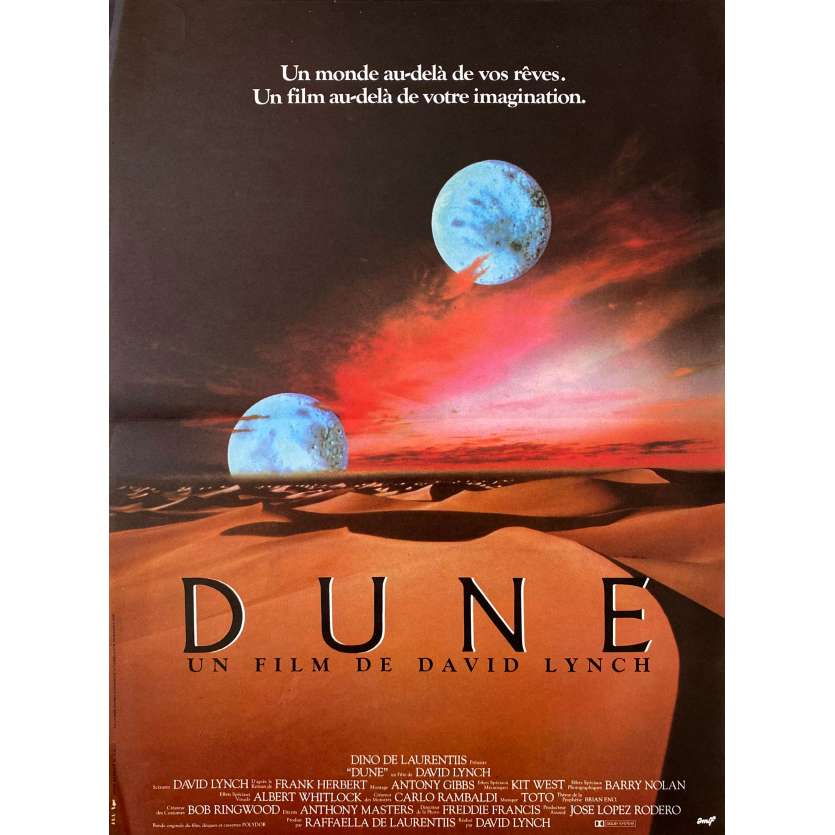 DUNE Original Movie Poster- 15x21 in. - 1982 - David Lynch, Kyle McLachlan