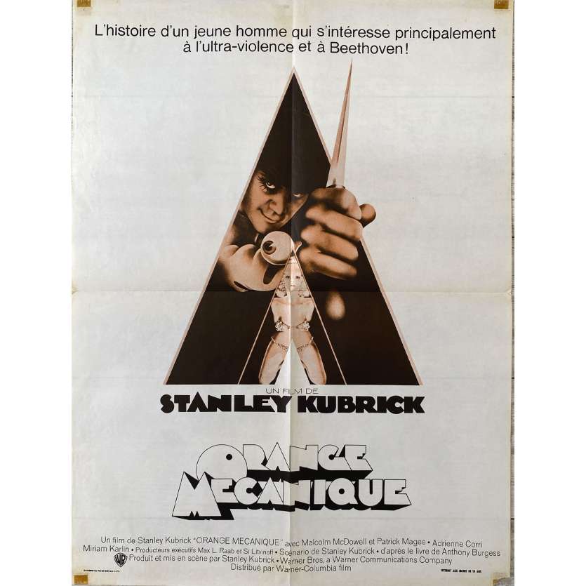 ORANGE MECANIQUE Affiche de film- 60x80 cm. - 1971 - Malcom McDowell, Stanley Kubrick
