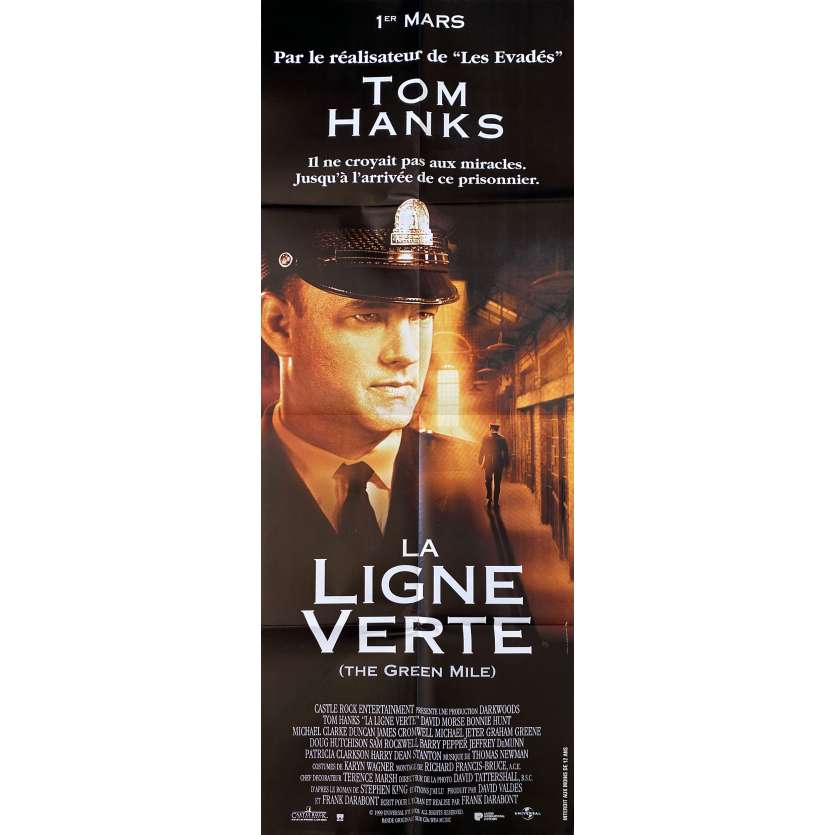 THE GREEN MILE Original Movie Poster- 23x63 in. - 1999 - Franck Darabont, Tom Hanks