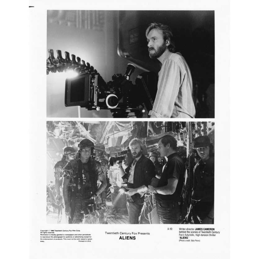 ALIENS Photo de presse A-10 - 20x25 cm. - 1986 - Sigourney Weaver, James Cameron