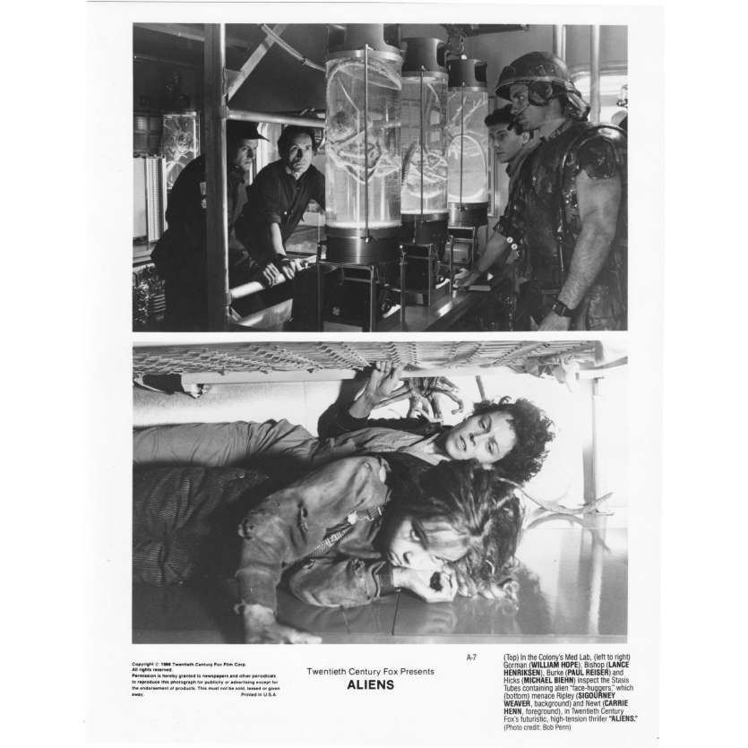 ALIENS Photo de presse A-7 - 20x25 cm. - 1986 - Sigourney Weaver, James Cameron