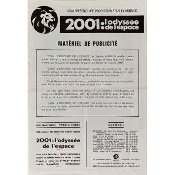 2001 L'ODYSSEE DE L'ESPACE Fascicule 4p - 21x30 cm. - 1968 - Keir Dullea, Stanley Kubrick 2001 L'ODYSSEE DE L'ESPACE Fascicule 4p - 21x30 cm. - 1968 - Keir Dullea, Stanley Kubrick