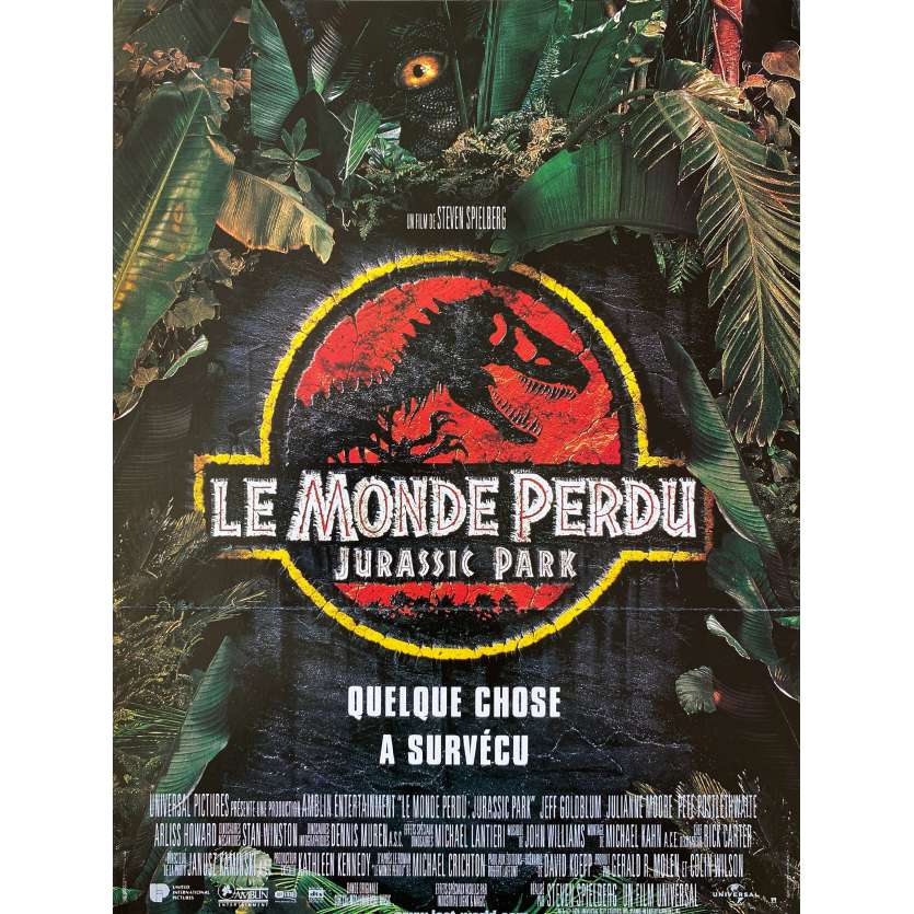 JURASSIC PARK 2 LE MONDE PERDU Synopsis- 21x30 cm. - 1997 - Jeff Goldblum, Steven Spielberg