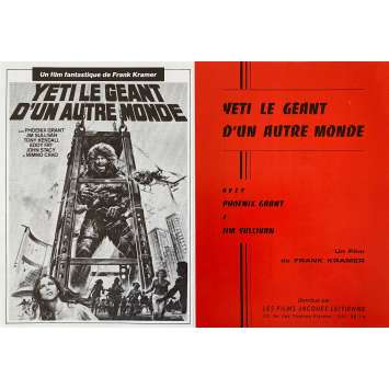 YETI LE GEANT D'UN AUTRE MONDE Synopsis- 21x30 cm. - 1977 - Antonella Interlenghi, Gianfranco Parolini