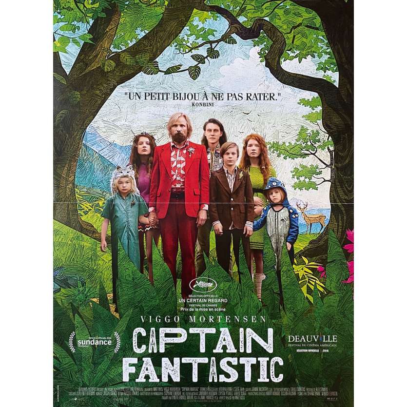 CAPTAIN FANTASTIC Affiche de film40x60 cm - 2016 - Viggo Mortensen, Matt Ross