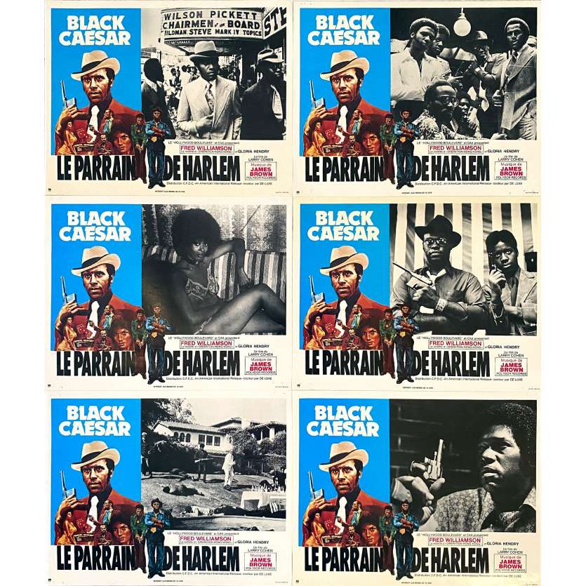 BLACK CAESAR LE PARRAIN DE HARLEM Photos de film Jeu A - x6 - 21x30 cm. - 1973 - Fred Williamson, Larry Cohen
