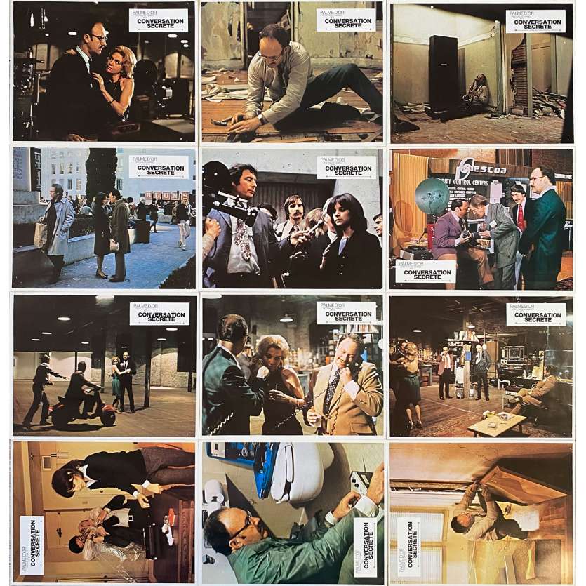 CONVERSATION SECRETE Photos de film x12 - 21x30 cm. - 1974 - Gene Hackman, Francis Ford Coppola