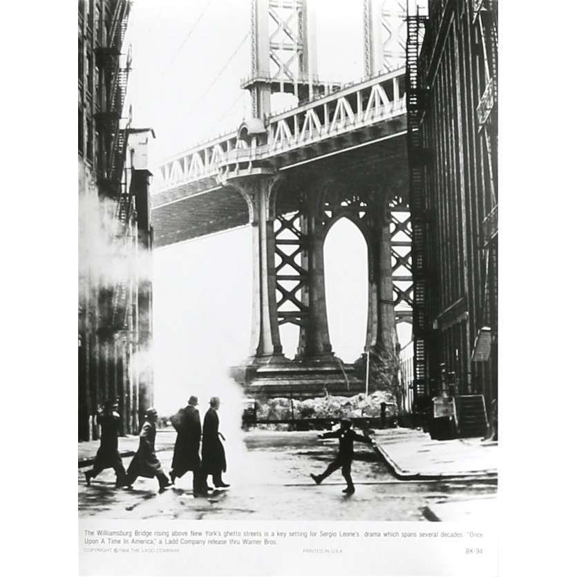 IL ETAIT UNE FOIS EN AMERIQUE Photo de presse BK-94 - 20x25 cm. - 1984 - Robert de Niro, Sergio Leone