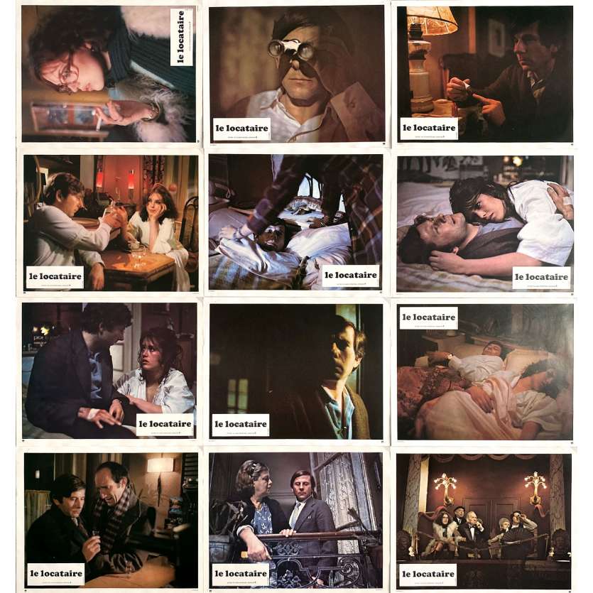 THE TENANT Original Lobby Cards x12 - 9x12 in. - 1976 - Roman Polanski, Isabelle Ajjani