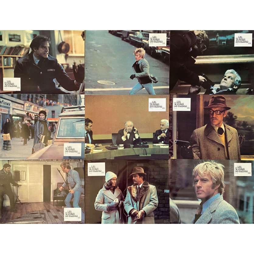 LES 3 JOURS DU CONDOR Photos de film Jeu A - x9 - 21x30 cm. - 1975 - Robert Redford, Sydney Pollack
