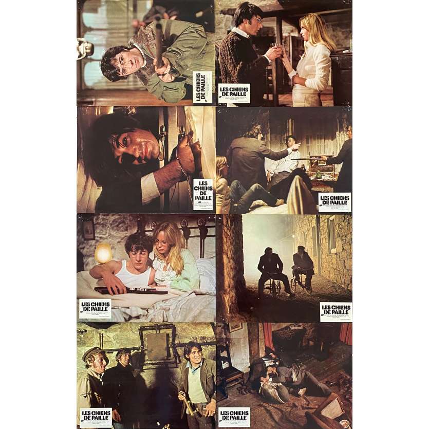LES CHIENS DE PAILLE Photos de film X8 - 21x30 cm. - 1971 - Dustin Hoffman, Sam Peckinpah