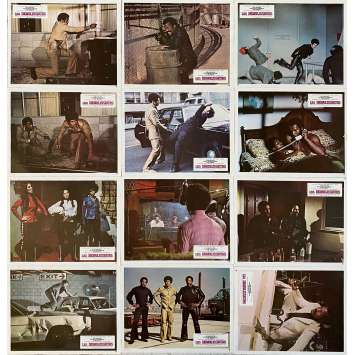 THREE THE HARD WAY Original Lobby Cards x12 - 9x12 in. - 1974 - Gordon Parks Jr., Jim Brown, Fred Williamson