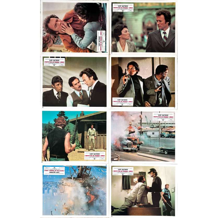 THE ENFORCER Original Lobby Cards Set B - x8 - 10x12 in. - 1976 - James Fargo, Clint Eastwood