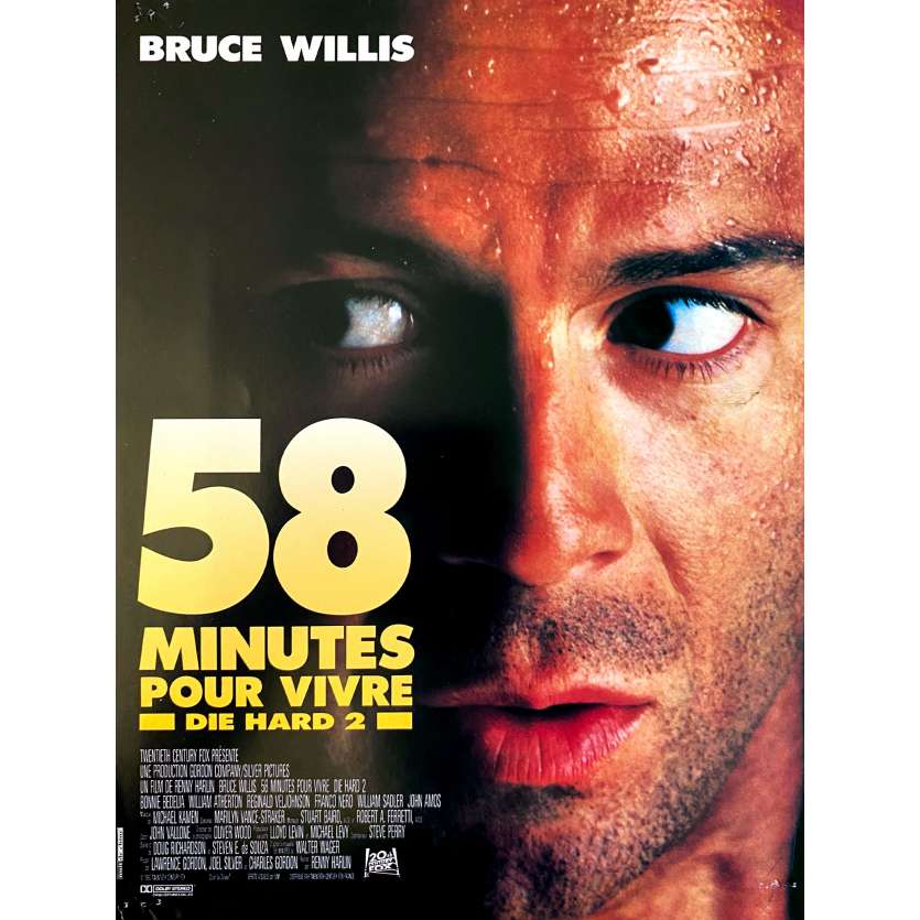 58 MINUTES POUR VIVRE Synopsis- 18x24 cm. - 1990 - Bruce Willis, Renny Harlin