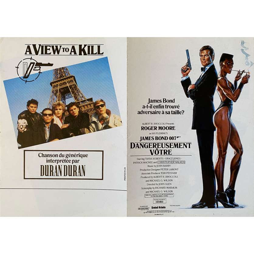 DANGEREUSEMENT VOTRE Synopsis 4p - 16x24 cm. - 1985 - Roger Moore, James Bond