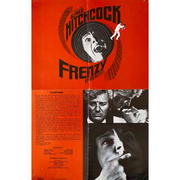 FRENZY Synopsis- 24x30 cm. - 1972 - Jon Finch, Alfred Hitchcock