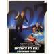 LICENSE TO KILL Original Herald- 6,3x9,5 in. - 1989 - James Bond, Timothy Dalton