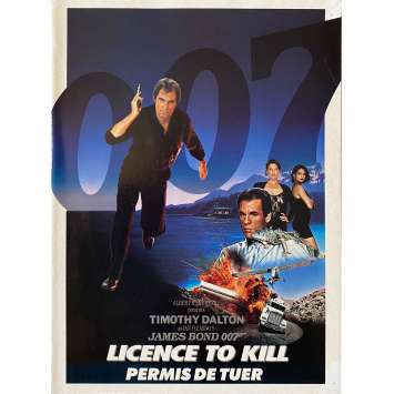 LICENSE TO KILL Original Herald- 6,3x9,5 in. - 1989 - James Bond, Timothy Dalton