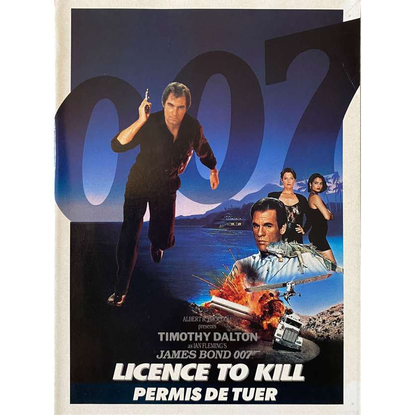 LICENSE TO KILL Original Herald- 6,3x9,5 in. - 1989 - James Bond, Timothy Dalton