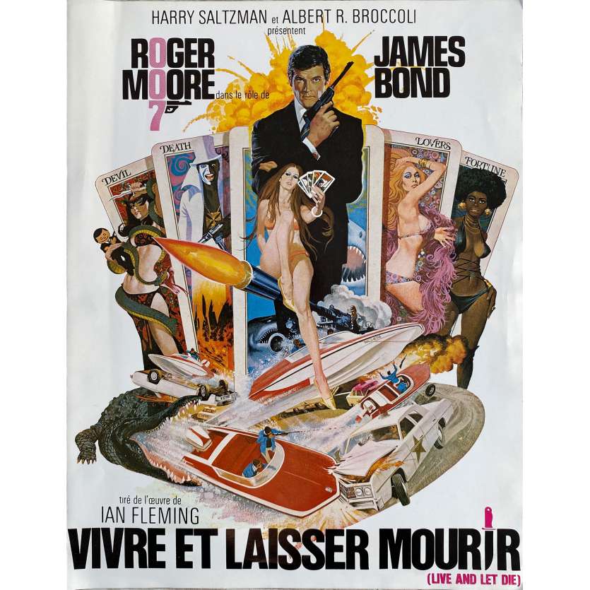 VIVRE ET LAISSER MOURIR Synopsis 4p - 21x30 cm. - 1973 - Roger Moore, James Bond