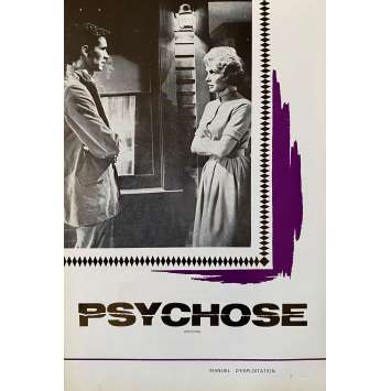 PSYCHOSE Dossier de presse- 16x24 cm. - 1960 - Anthony Perkins, Alfred Hitchcock